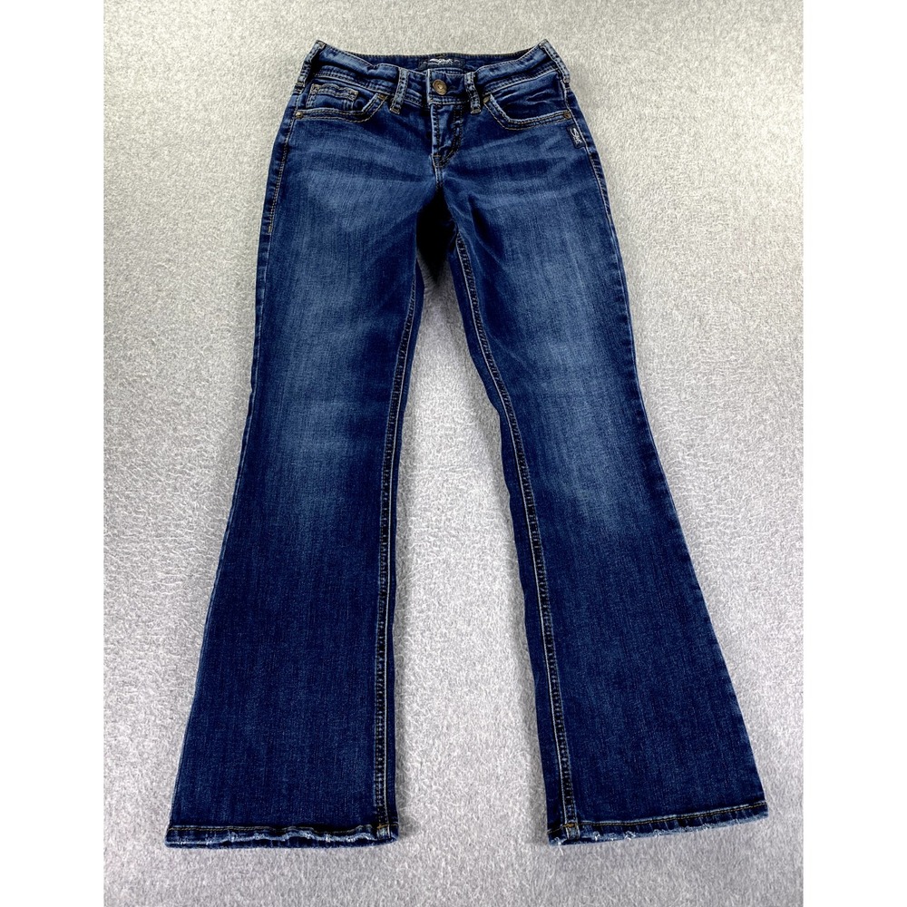 Silver Womens Suki Bootcut‎ Jeans 26x30* Blue Mid Rise Stretch Denim Western